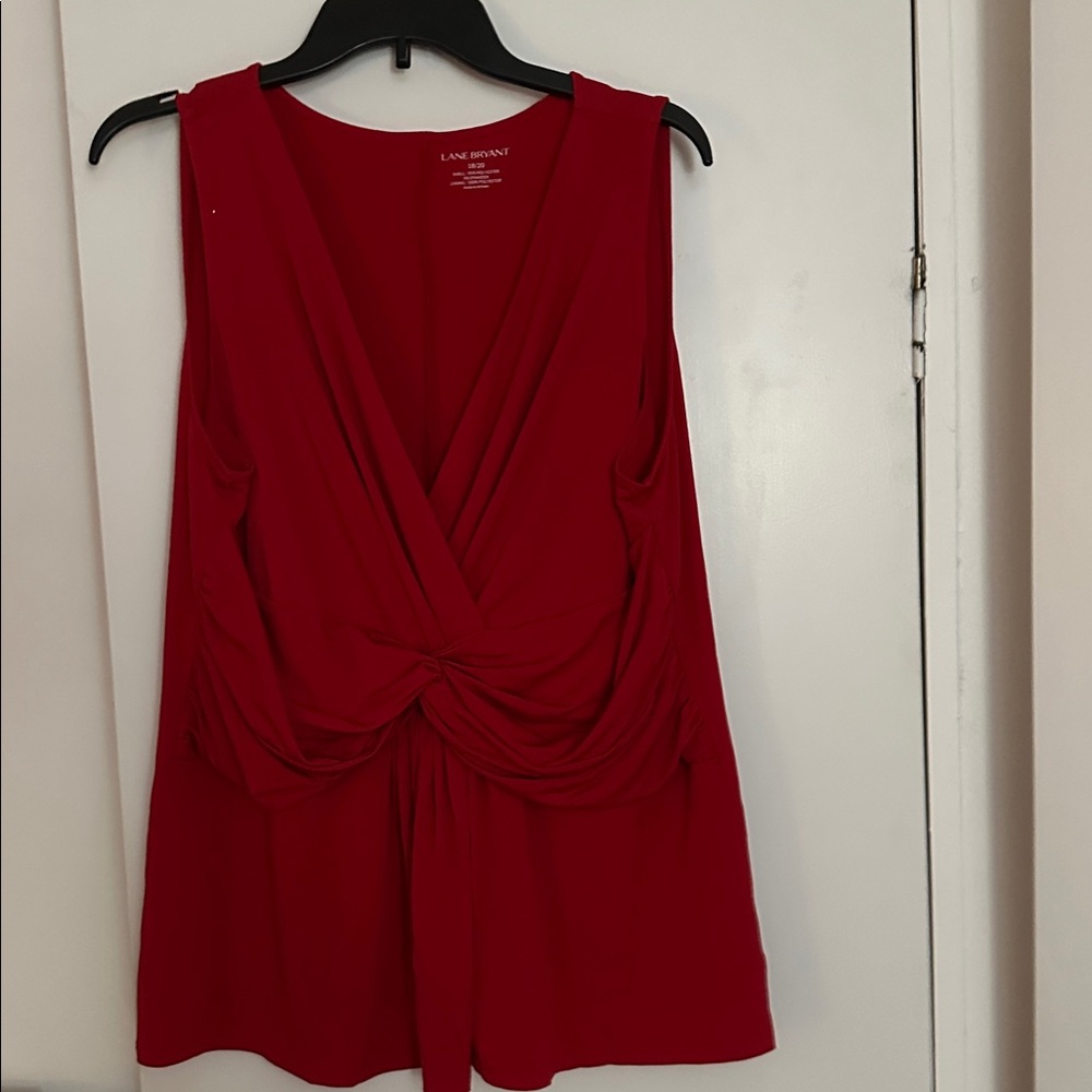Lane Bryant 18/20 Red Dress Shirt